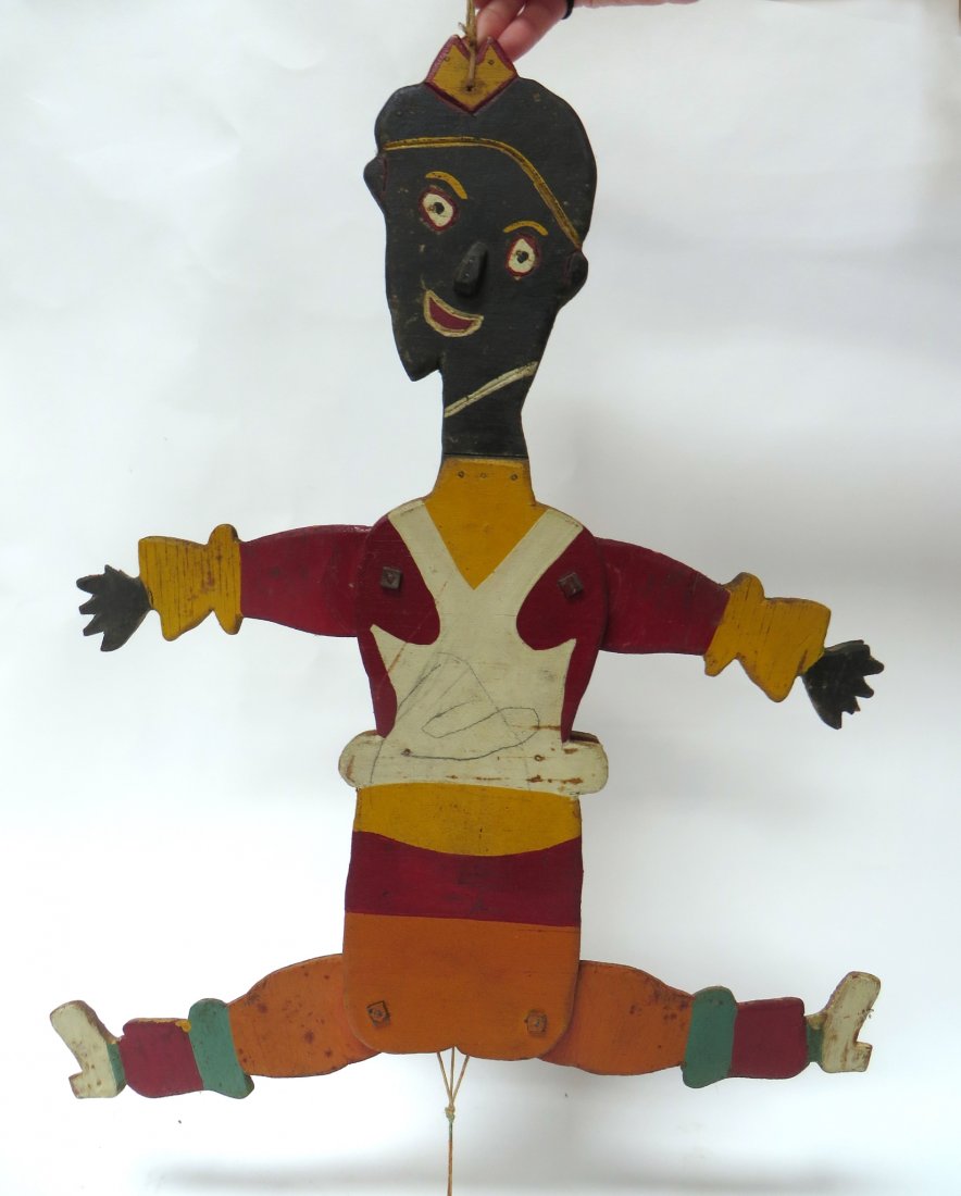 DANCING MINSTREL FOLK ART TOY (1 of 4)