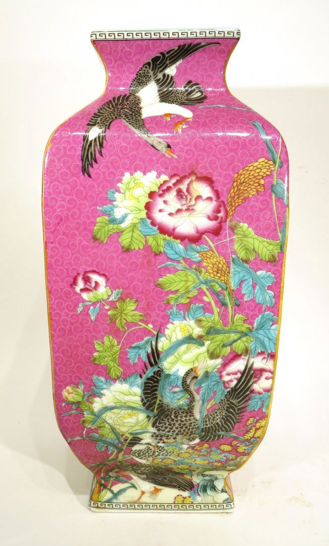 STUNNING PURPLE FOUR SIDED VASE (1 of 7)