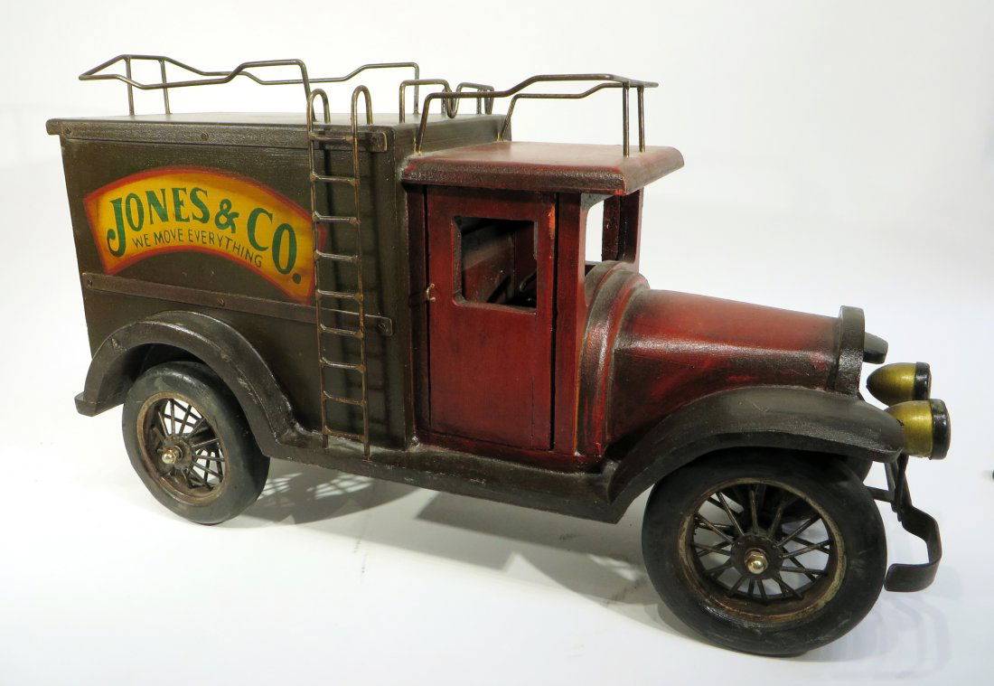 CUSTOM MADE WOODEN TOY MOVING TRUCK (1 of 5)