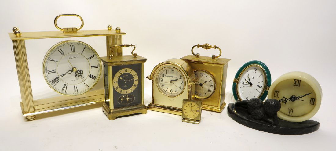 DESK CLOCKS, 7 ITEMS (1 of 5)