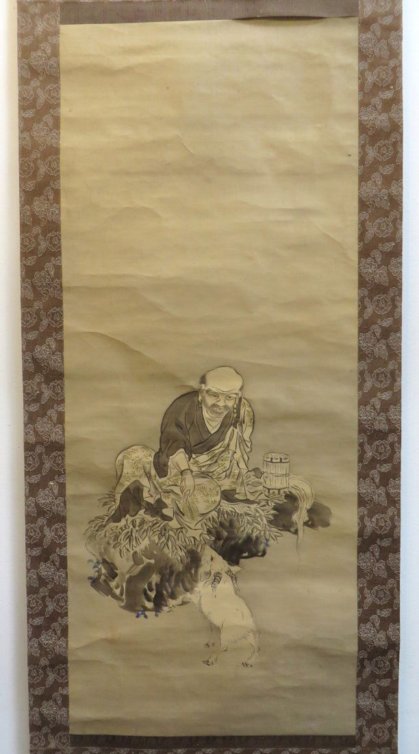 ANTIQUE JAPANESE SCROLL (1 of 6)