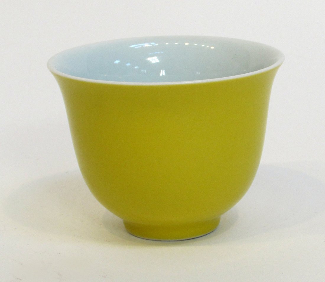 CHINESE YELLOW GLAZED TEACUP (1 of 5)