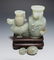 CHINESE WHITE JADE DRAGON PHOENIX DOUBLE URN - 6
