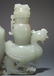 CHINESE WHITE JADE DRAGON PHOENIX DOUBLE URN - 9