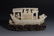 CHINESE WHITE JADE BOAT SCULPTURE