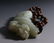 CHINESE WHITE JADE CHILONG PENDANT - 7