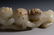 CHINESE CARVED WHITE JADE FOO LIONS - 7