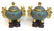 PAIR OF QIANLONG CLOISONNE CENSERS WITH STANDS