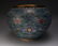 CHINESE CLOISONNE PLANTER WITH FLOWERS - 5