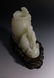 CHINESE WHITE JADE INKWELL ON STAND - 5