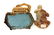 CHINESE JADE BUDDHA WITH A GILT BRONZE SHRINE - 9