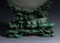 CHINESE JADE SCREEN ON TURQUOISE STAND - 7