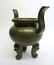 LARGE CHINESE TEA DUST TRIPOD CENSER - 4