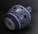 CHINESE BLUE & WHITE QIAN LONG VASE - 8