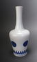 CHINESE KANGXI MARKED BLUE AND WHITE BOTTLE VASE - 2