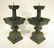 PAIR OF CHINESE CLOISONNE CANDLE STANDS