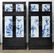 UNIQUE CHINESE ZITAN & PORCELAIN WARDROBES