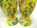 CHINESE PAIR OF 19TH C FAMILLE JAUNE JARS - 3