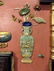 CHINESE ANTIQUE STONE, WOOD, ENAMEL TABLE SCREEN - 10