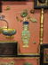 CHINESE ANTIQUE STONE, WOOD, ENAMEL TABLE SCREEN - 4