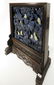 CARVED LAPIS LAZULI AND WHITE JADE TABLE SCREEN - 10