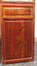 19TH C CHINESE FLOOR SCREEN WITH PORCELAIN PANELS - 8