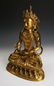CHINESE QING DYNASTY GILT BRONZE BUDDHA - 4