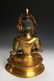 CHINESE QING DYNASTY GILT BRONZE BUDDHA - 6