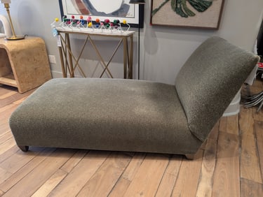 Donghia Mohair Upholstered Chaise Lounge