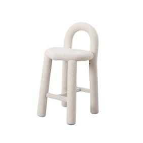 Bold Heart Counter Stool - Limited Edition Shearling