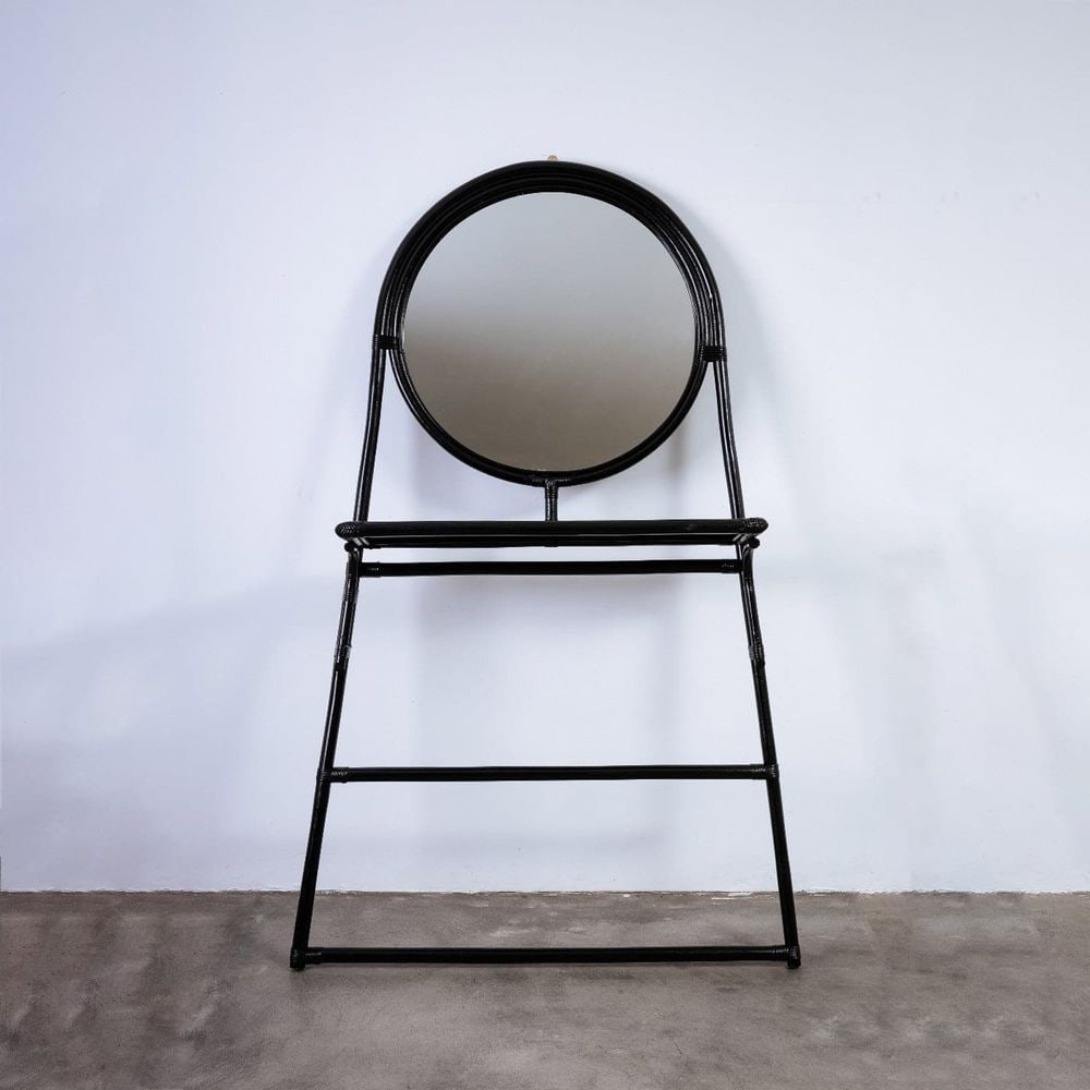 Charyn Standing Mirror with Shelf (1 of 5)