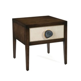 Isola Single-Drawer Side Table - Brown