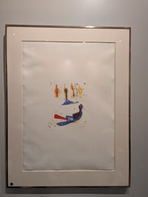Framed Henry Moore Bird Motif - 1967 - Lithograph