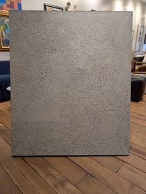 Black Dots on White Canvas Art