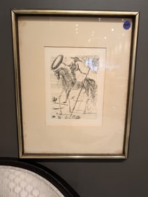 Don Quixote by Salvador Dali Etching