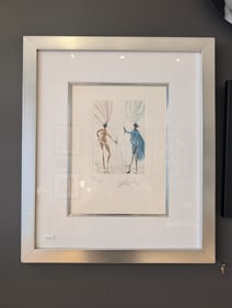 Salvador Dali "Two gentleman from Verona" 1971 Shakespearian Etching signed