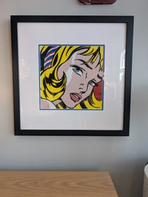 Roy Lichtenstein - "Girl with Hair Ribbon" Serigraph