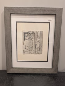 Roy Lichtenstein "Nude in Apartment" Black and White Signed Artwork