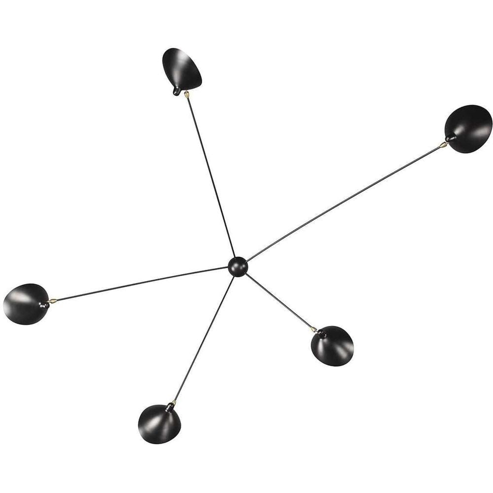 Mouille Inspired Five Arm Spider Sconce (1 of 4)
