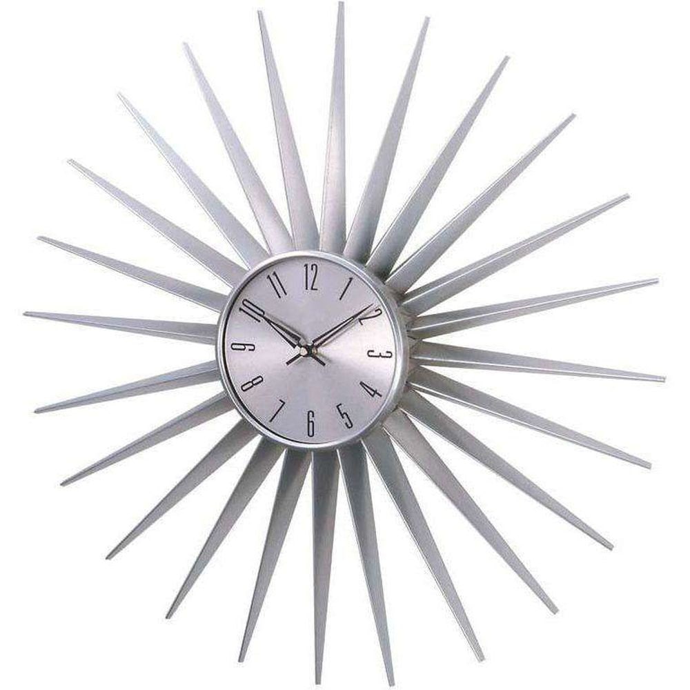 Sunburst Clock - Classic Silver (1 of 4)