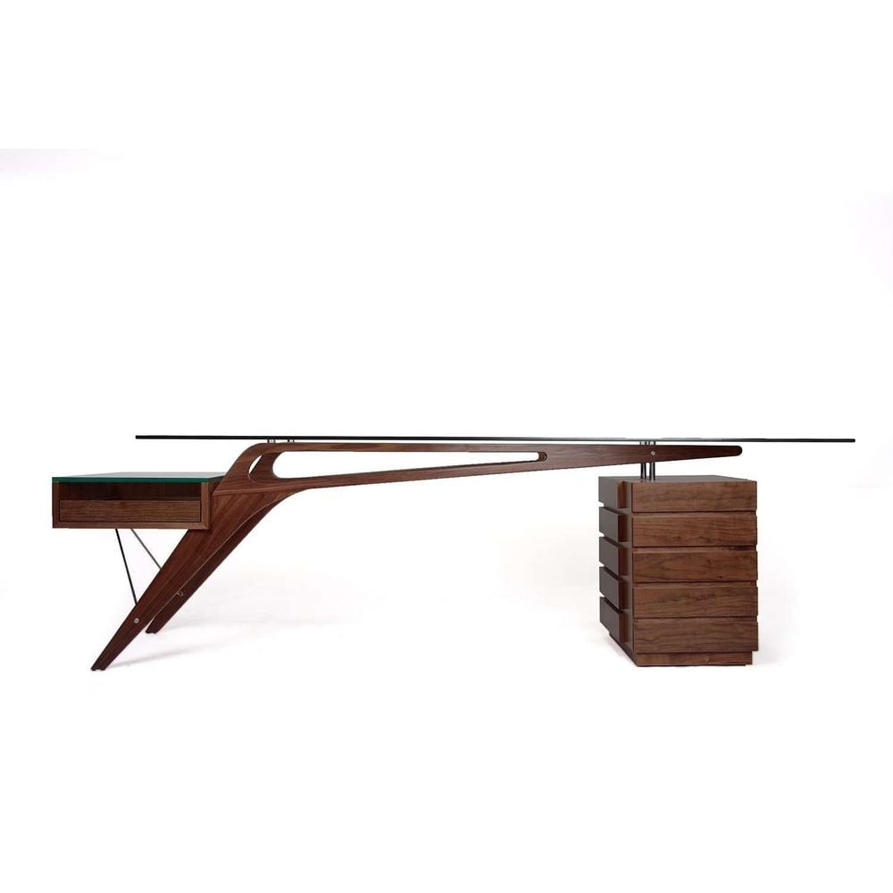 Koen Cavour Inspired Style Desk - Walnut (1 of 4)