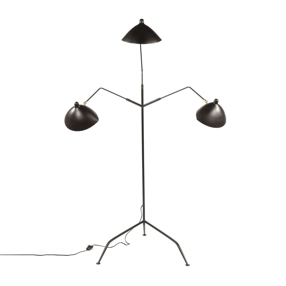 Mouille Inspired Three-Arm Standing Floor Lamp (1 of 8)