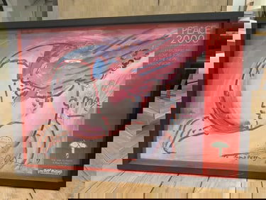 Peter Max Peace By The Year 2000 signed poster *