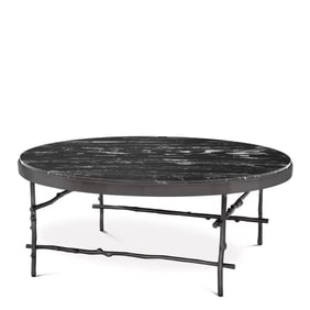 Coffee Table Tomasso Round - Black Marble