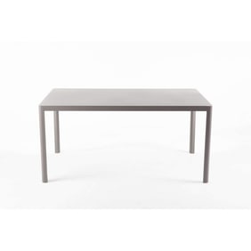 Leoda Rectangular Metal Outdoor Dining Table