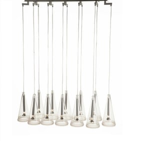 Castiglioni Style 12 Light Linear Suspension Light
