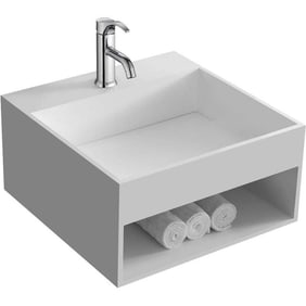 Eaman Solid Surface Floating Sink Vanity