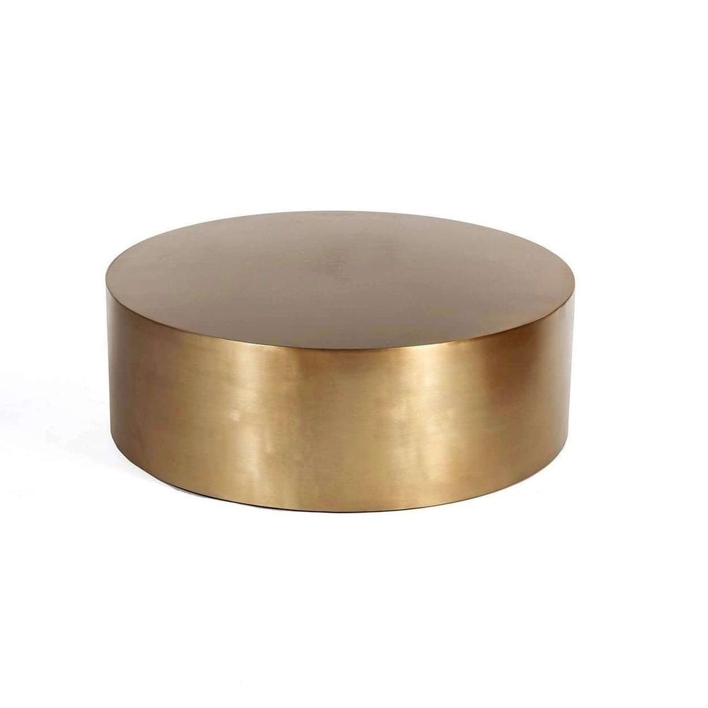 Milo Inspired Brass Drum Coffee Table (1 of 5)