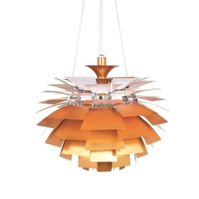 Henningsen Inspired Suspension Lamp - Copper - 28 Dia