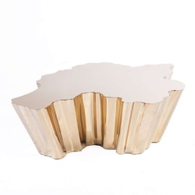 Fideer Freeform Coffee Table - Rose Gold